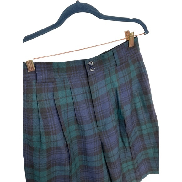 Black Watch Tartan Wool Shorts - Picture 3 of 6